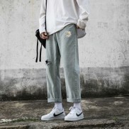 Quần baggy jean thêu hoa cúc mẫu mới - Đổi trả free nếu hàng lỗi - Q3-cam kết Giặt không phai màu